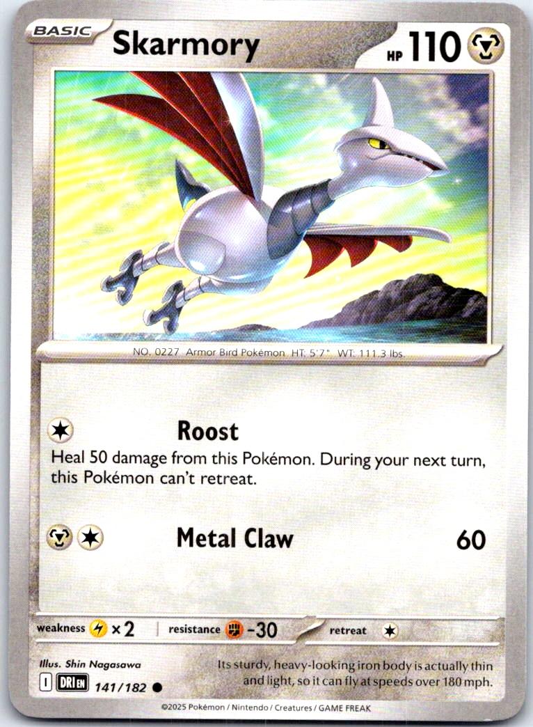 Skarmory - 141/182 - - DESTINED RIVALS - Pokemon - Common | AB71-35