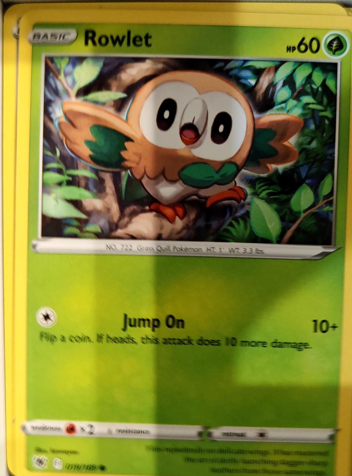 Rowlet - 019/189 - - ASTRAL RADIANCE - Pokemon - Common | AA73-32