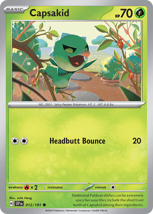 Capsakid - 012/191 - - SURGING SPARKS - Pokemon - Common | AA09-85