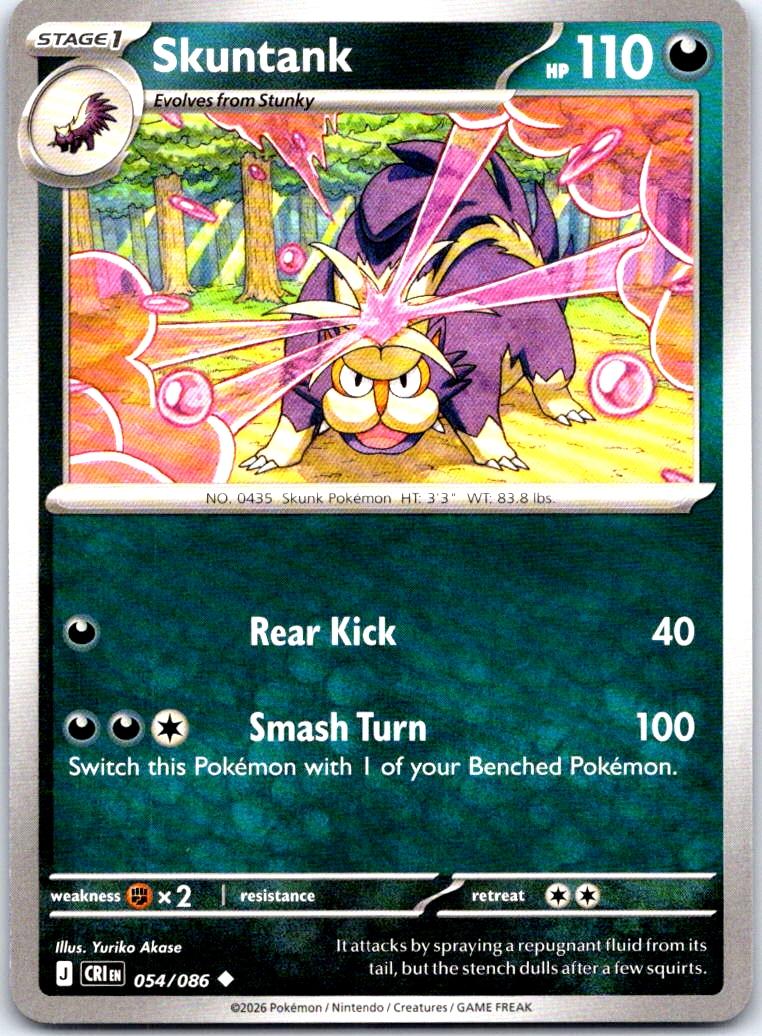 Skuntank - 054/086 - - CHAOS RISING - Pokemon - Uncommon | AB19-46
