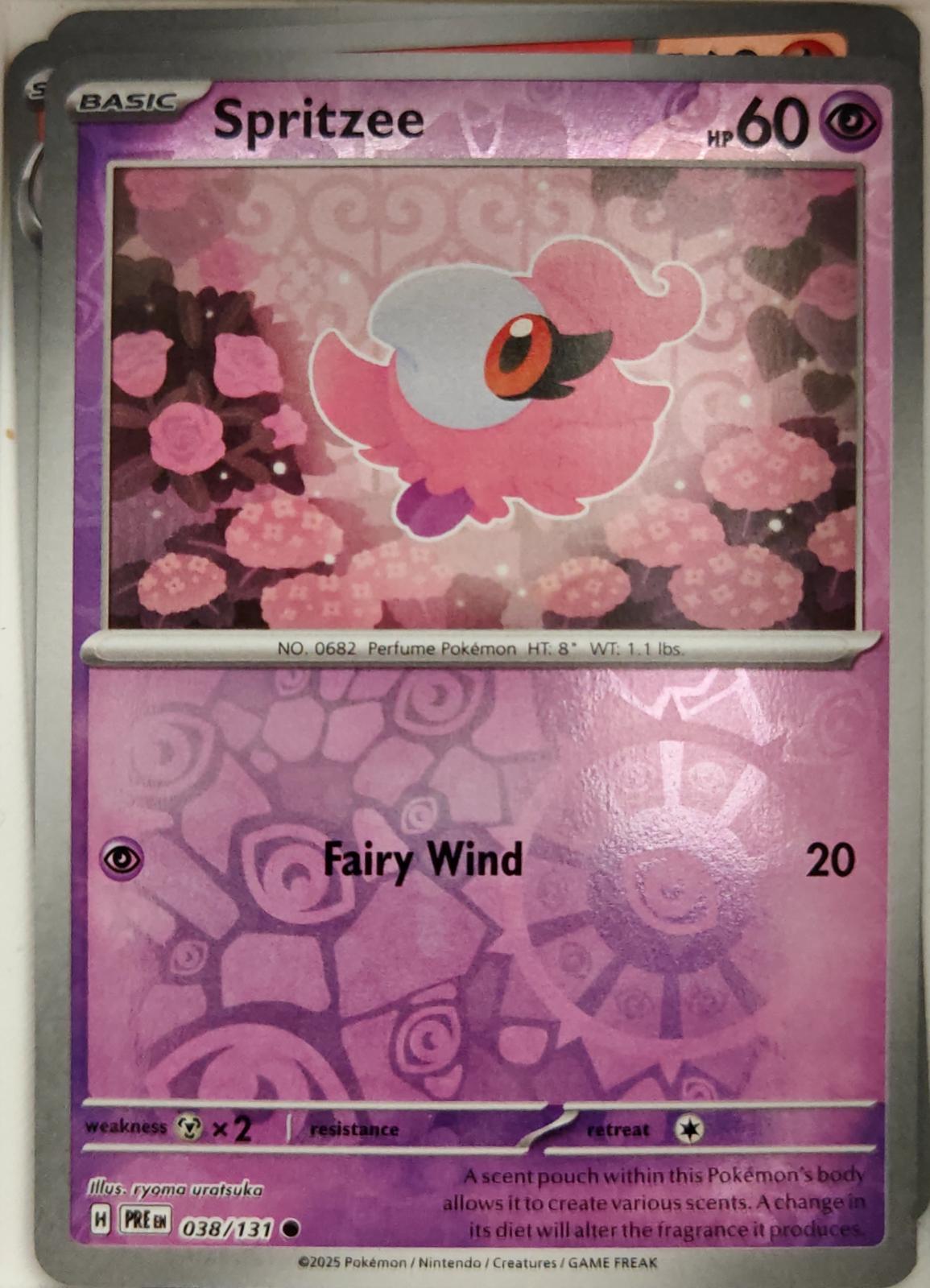 Spritzee - 038/131 - Reverse Holo - PRISMATIC EVOLUTIONS - Pokemon - | AA04-3