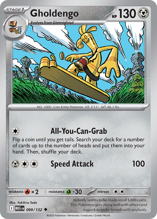 Gholdengo - 099/132 - - MEGA EVOLUTION - Pokemon - Uncommon | AA07-7