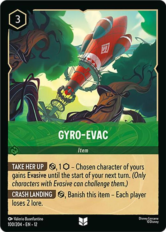 Gyro-Evac - 100/204 - - WILDS UNKNOWN - Lorcana - Uncommon | LAA03-45