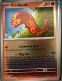 Sizzlipede - 009/084 - Reverse Holo - PITCH BLACK - Pokemon - Common | AA14-62