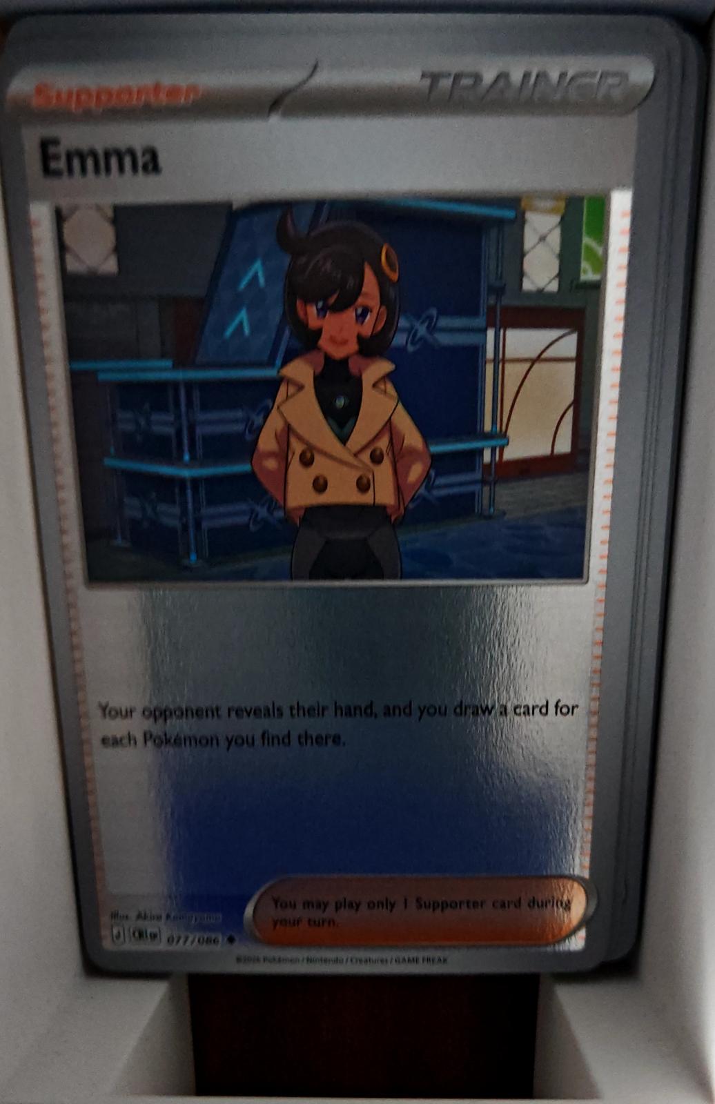 Emma - 077/086 - Reverse Holo - ME04: CHAOS RISING - Pokemon - | AA44-33