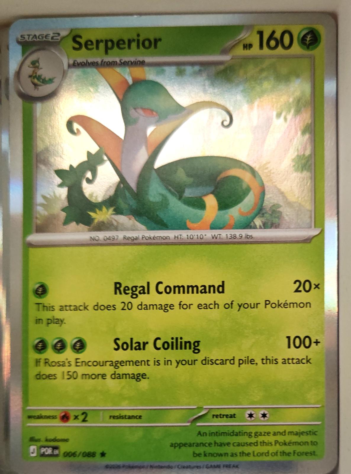 Serperior - 006/088 - Holo - PERFECT ORDER - Pokemon - Rare | AA13-27