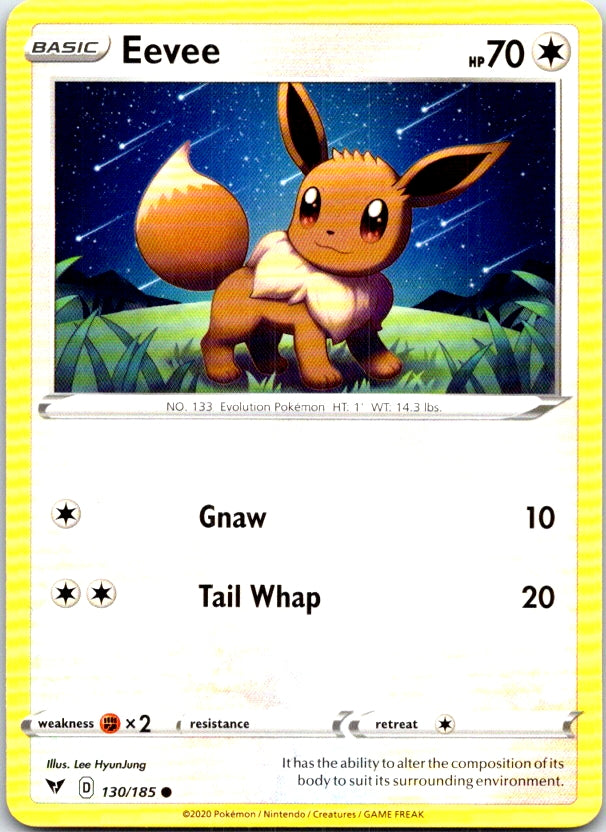 Eevee - 130/185 - - VIVID VOLTAGE - Pokemon - Common | AB98-40