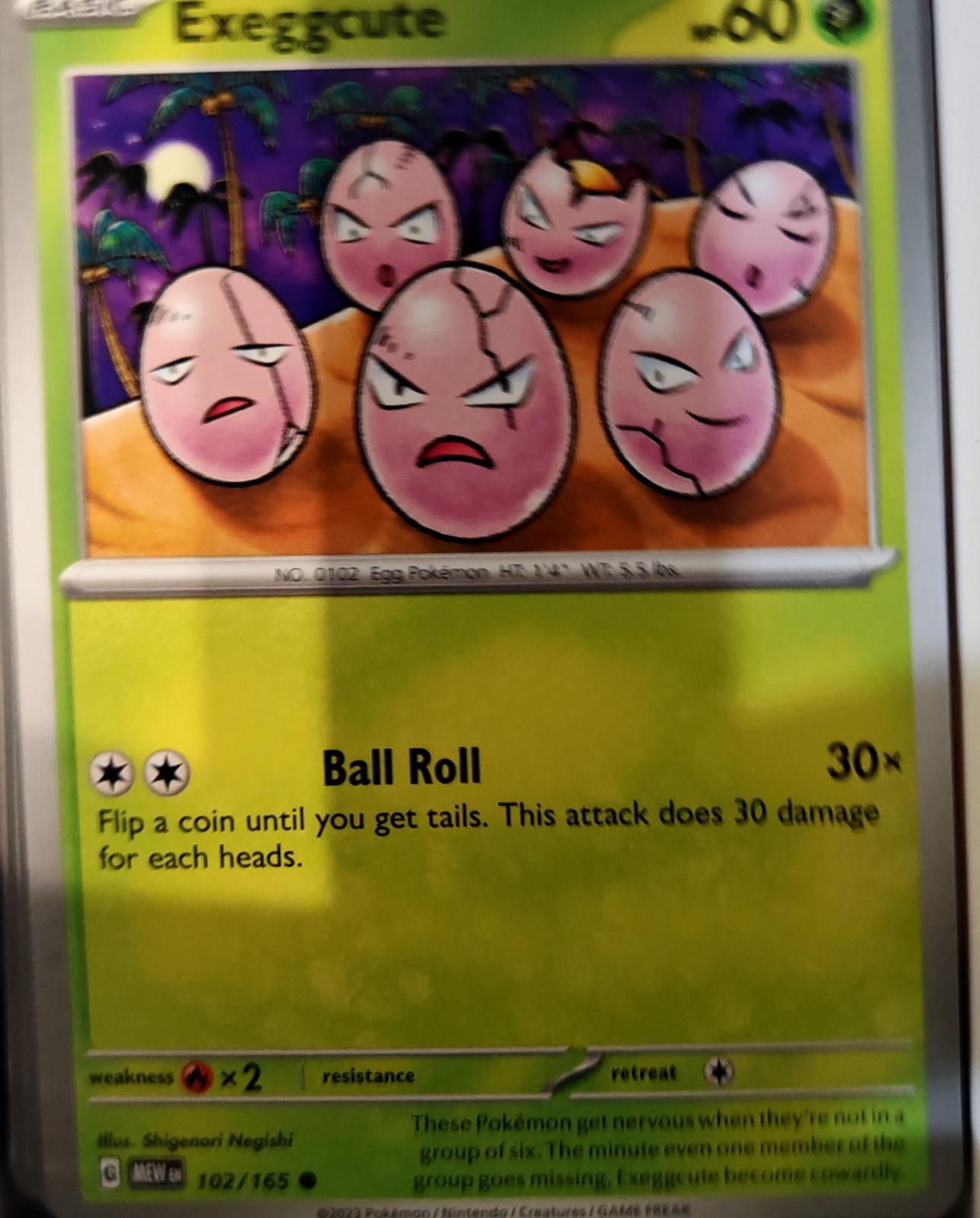 Exeggcute - 102/165 - - 151 - Pokemon - Common | AA74-31