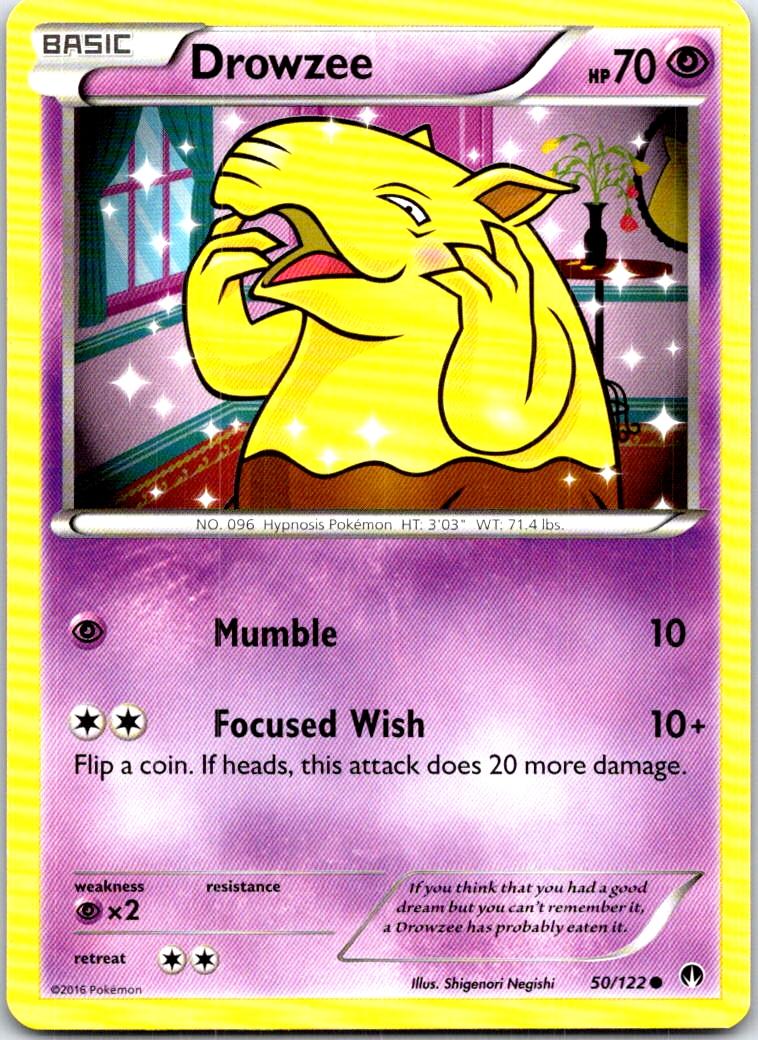Drowzee - 50/122 - - BREAKPOINT - Pokemon - Common | AB88-47