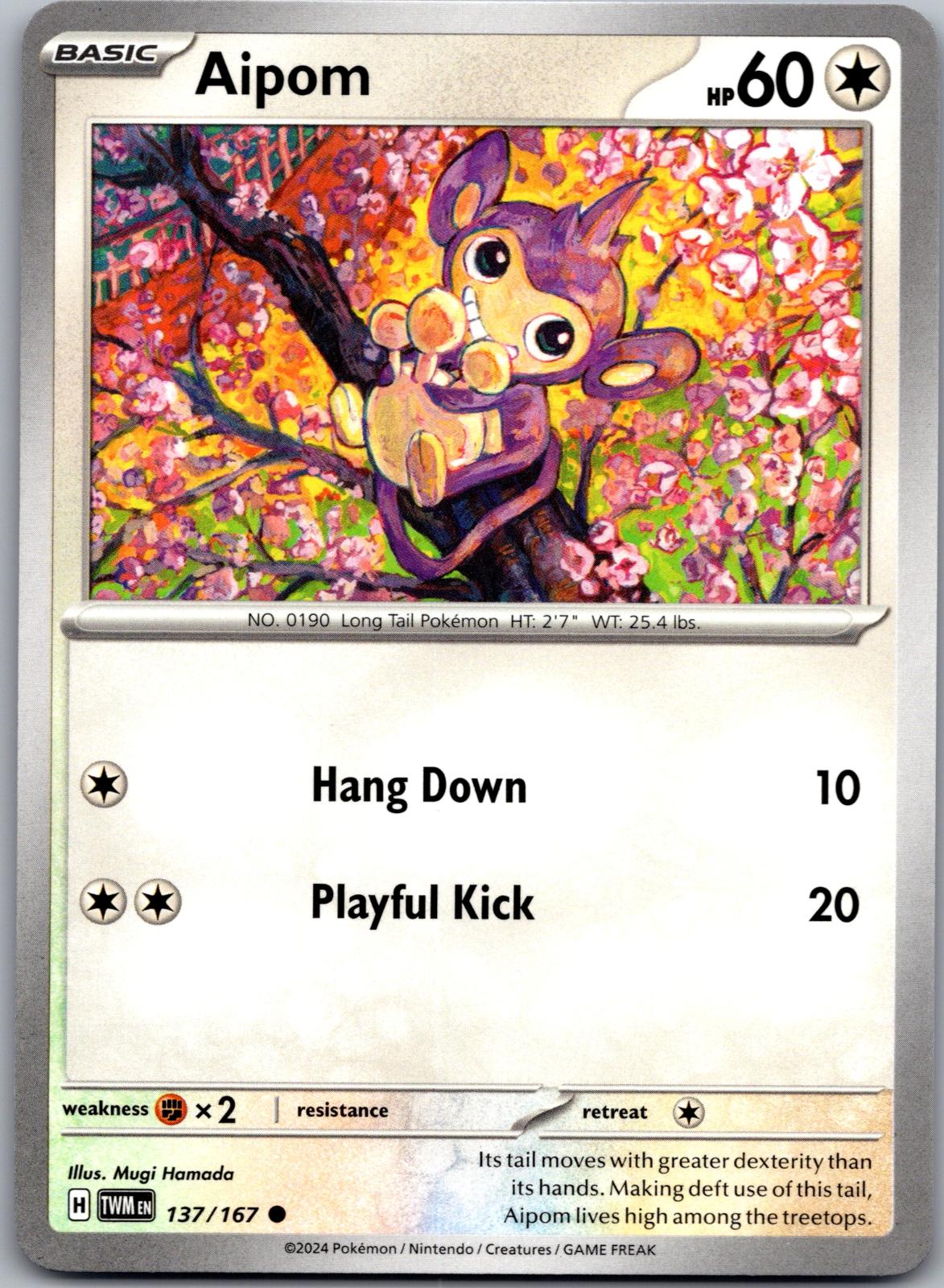Aipom - 137/167 - - TWILIGHT MASQUERADE - Pokemon - Common | AA87-26