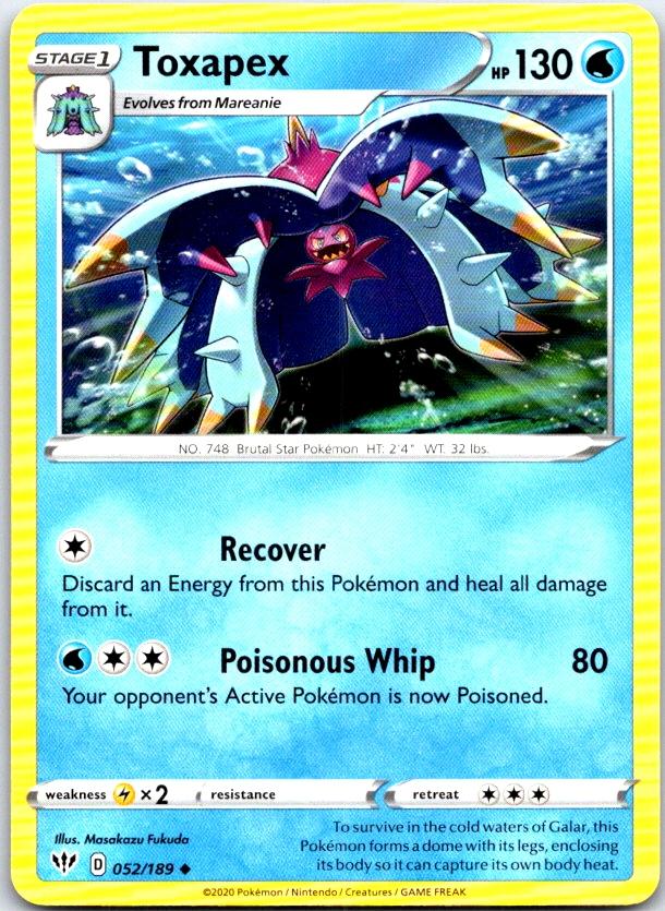 Toxapex - 052/189 - - DARKNESS ABLAZE - Pokemon - Uncommon | AC19-22