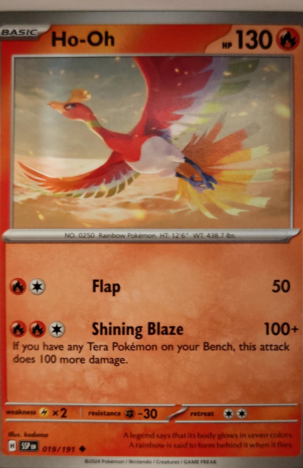 Ho-Oh - 019/191 - - SURGING SPARKS - Pokemon - Uncommon | AA09-29