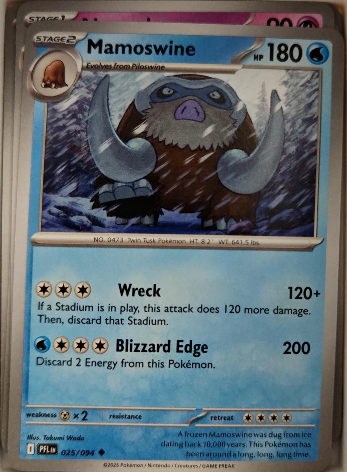 Mamoswine - 025/094 - - PHANTASMAL FLAMES - Pokemon - Uncommon | AA08-15