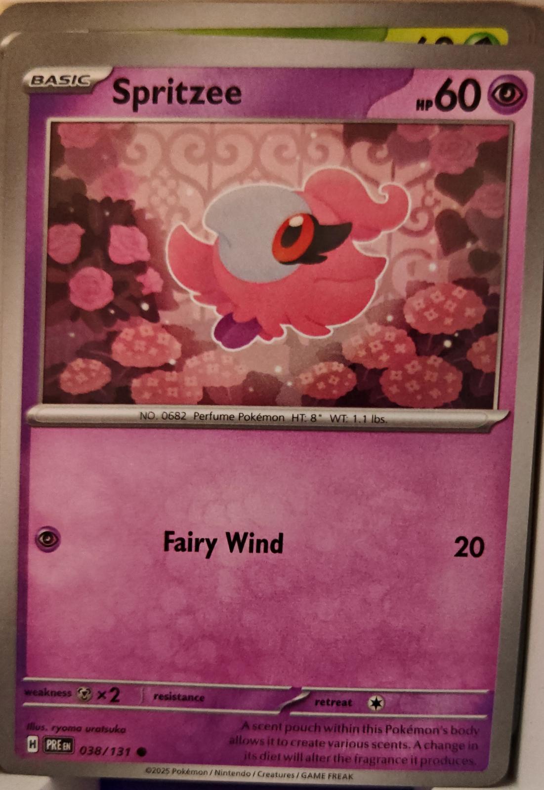 Spritzee - 038/131 - - PRISMATIC EVOLUTIONS - Pokemon - Common | AA01-66