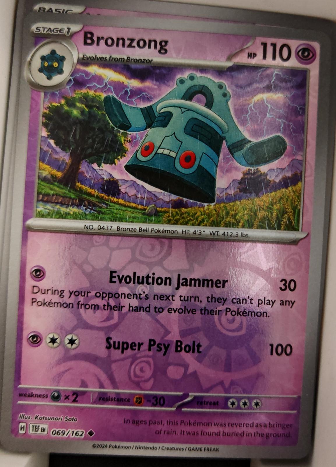 Bronzong - 069/162 - Reverse Holo - TEMPORAL FORCES - Pokemon - | AA26-50