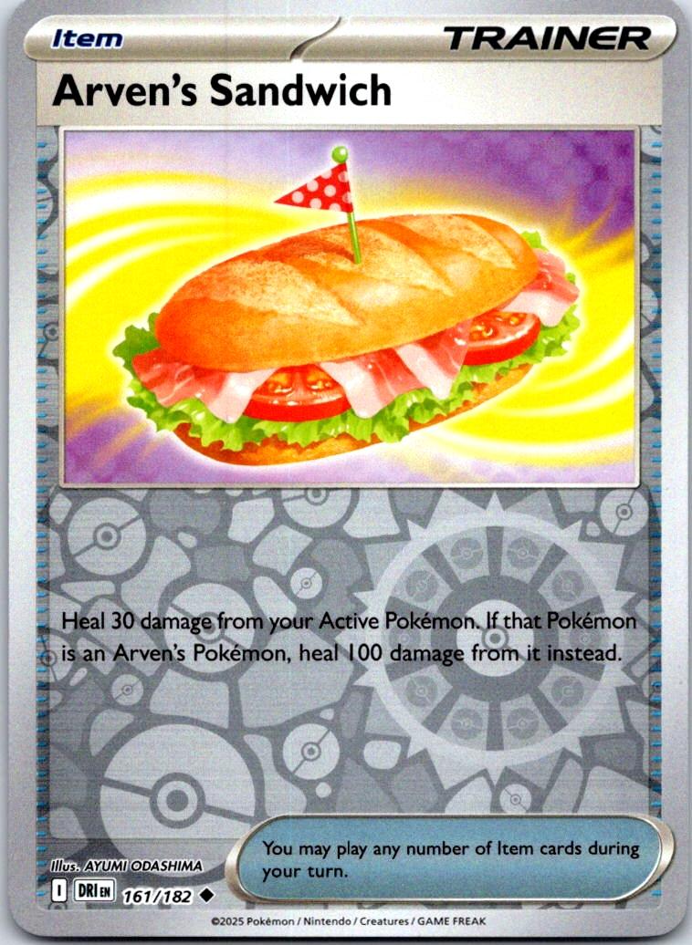 Arven's Sandwich - 161/182 - Reverse Holo - DESTINED RIVALS - Pokemon - | AB14-23