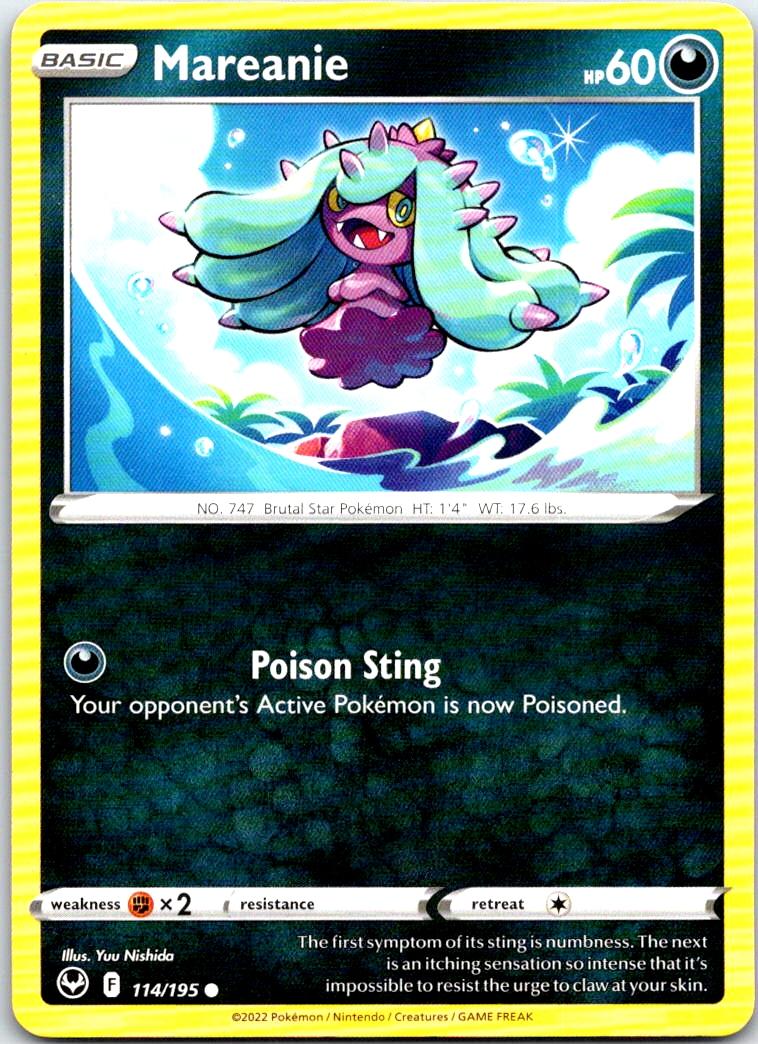 Mareanie - 114/195 - - SILVER TEMPEST - Pokemon - Common | AB29-10