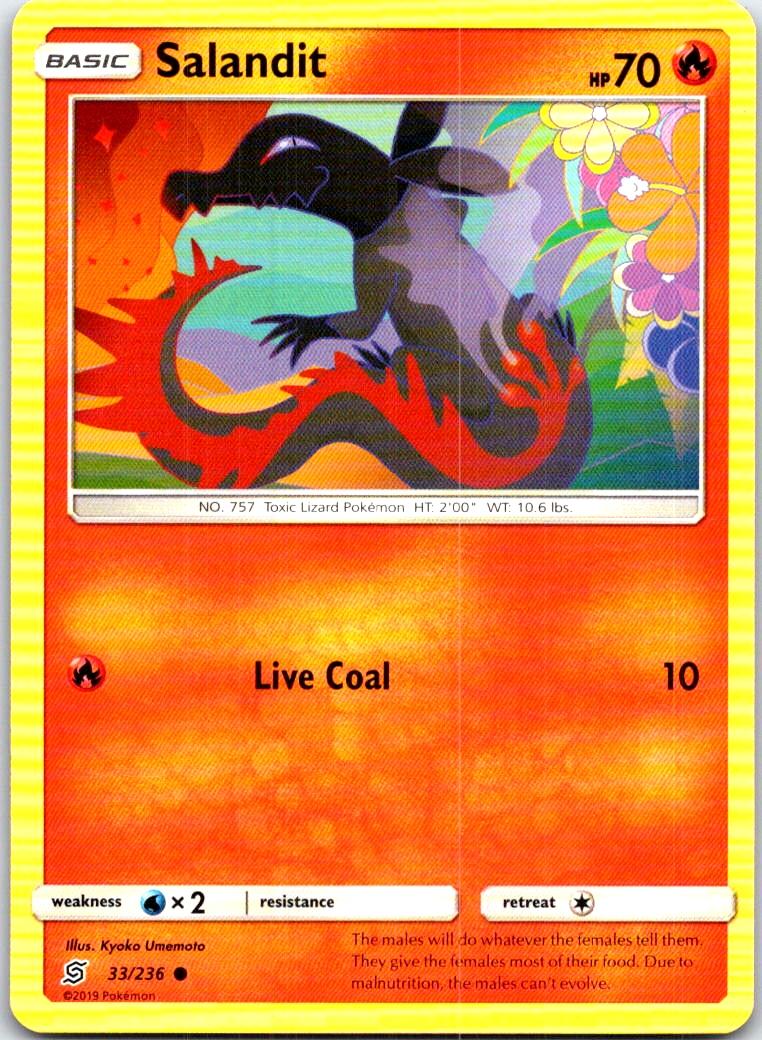 Salandit - 33/236 - - UNIFIED MINDS - Pokemon - Common | AB61-3