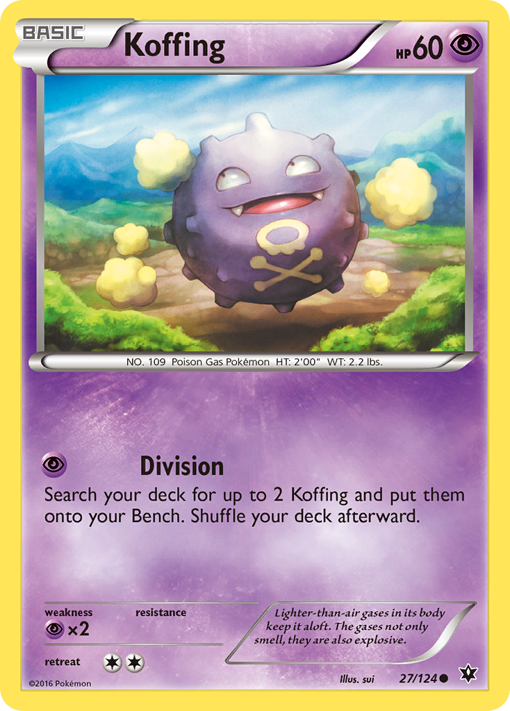 Koffing - 27/124 - - FATES COLLIDE - Pokemon - Common | AA99-22