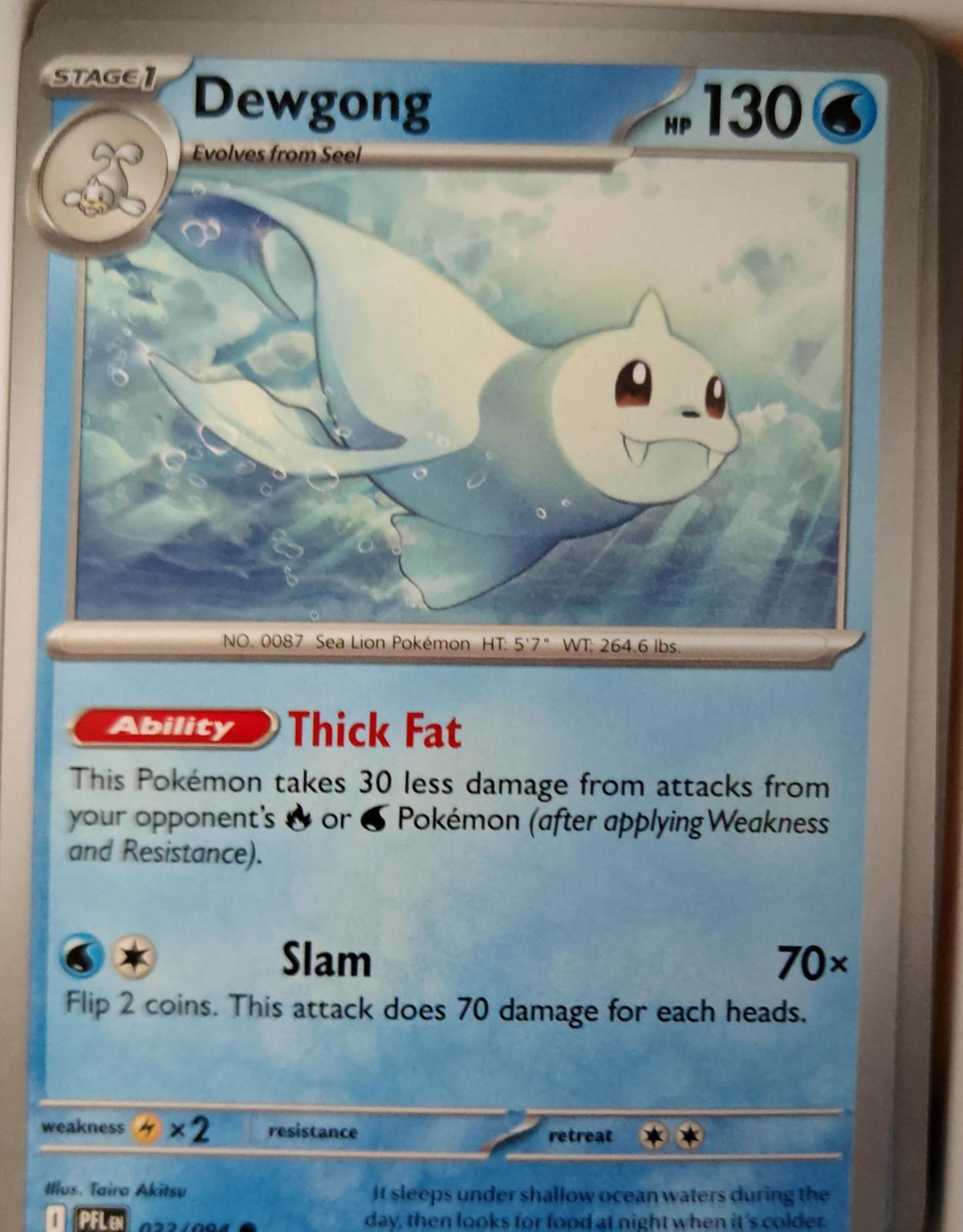 Dewgong - 022/094 - - PHANTASMAL FLAMES - Pokemon - Common | AA27-86