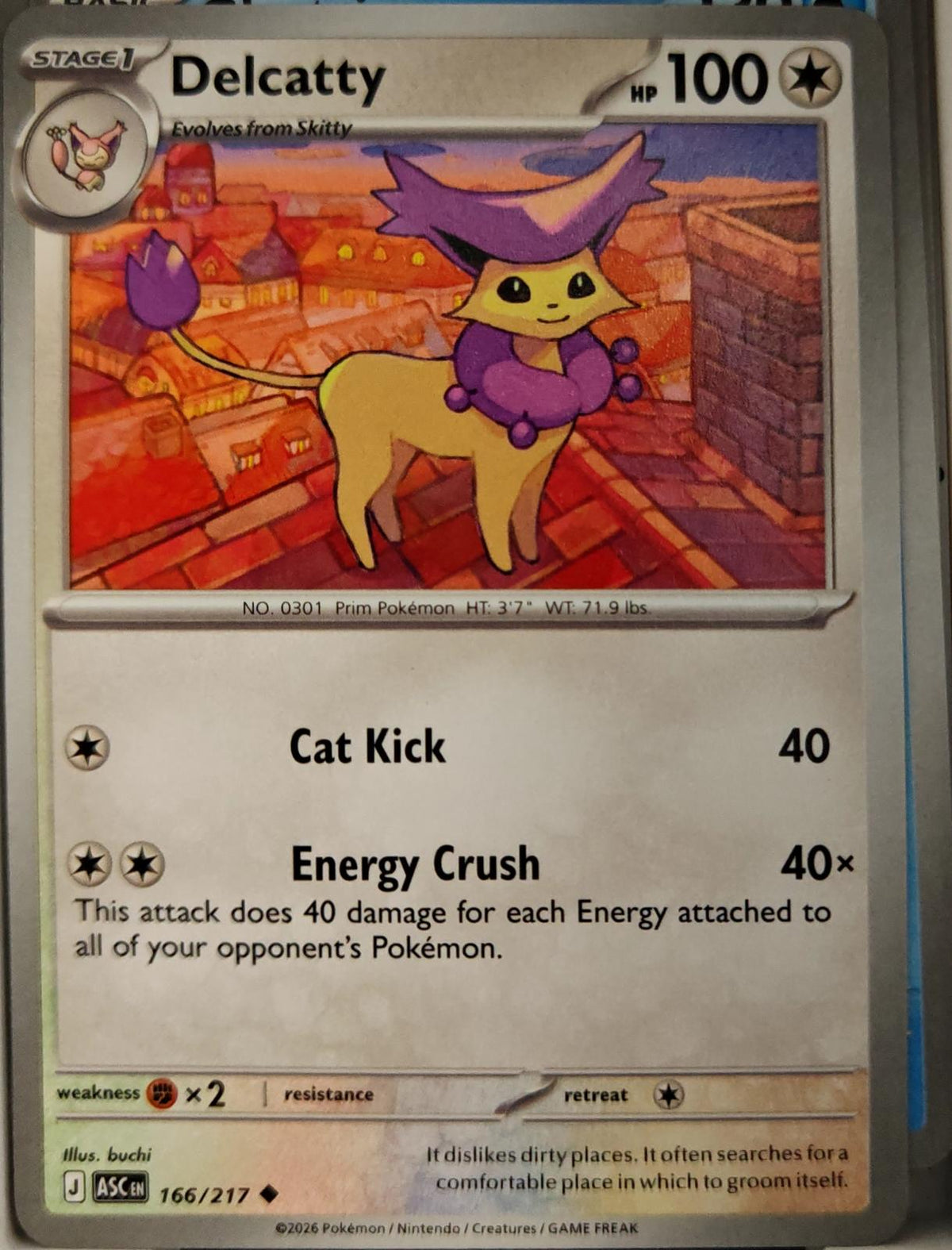 Delcatty - 166/217 - - ASCENDED HEROES - Pokemon - Uncommon | AA10-22