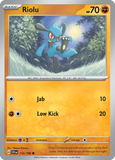 Riolu - 112/198 - Reverse Holo - SCARLET & VIOLET - Pokemon - Common | AA49-60