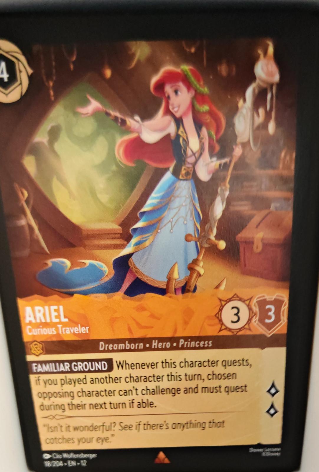 Ariel - Curious Traveler - 18/204 - - WILDS UNKNOWN - Lorcana - Rare | LAA03-35