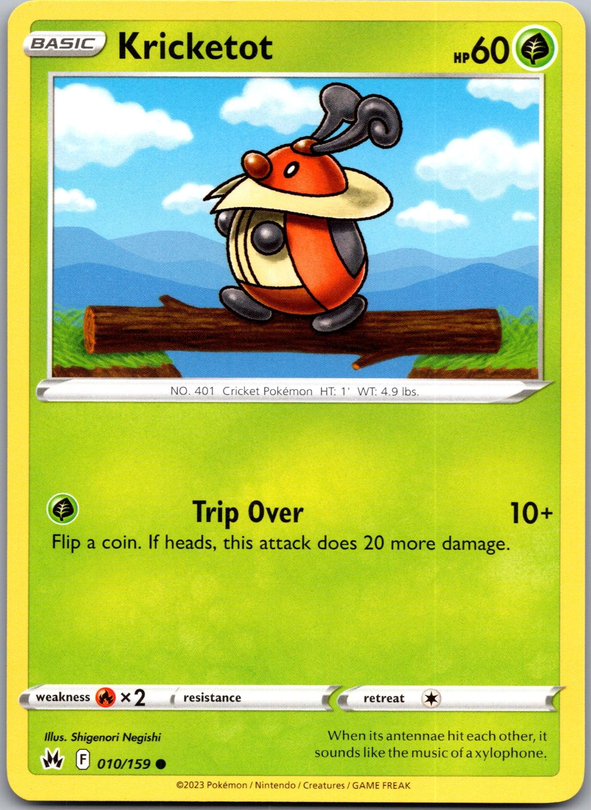 Kricketot - 010/159 - - CROWN ZENITH - Pokemon - Common | AA93-45