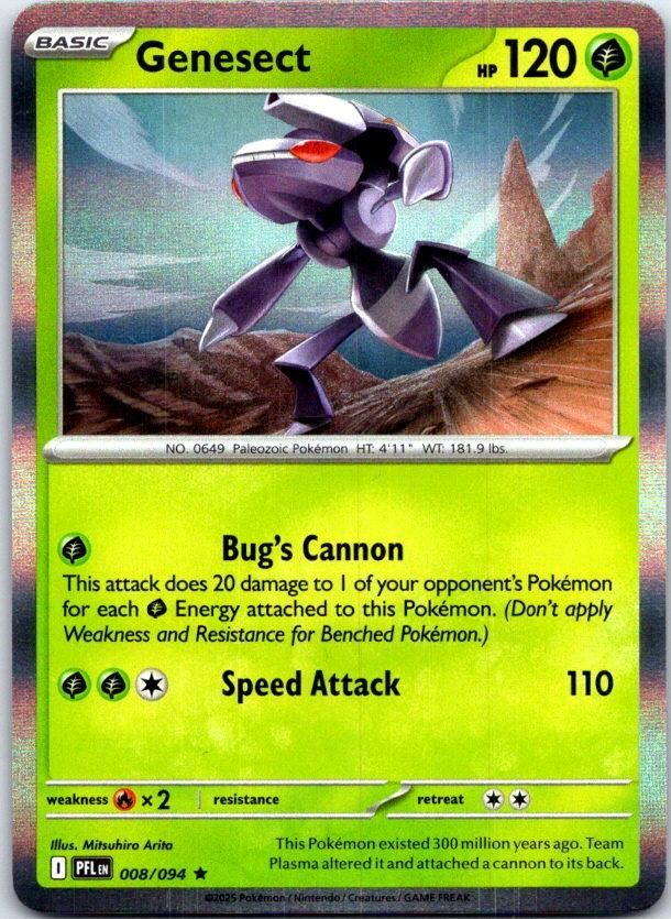 Genesect - 008/094 - Holo - PHANTASMAL FLAMES - Pokemon - Rare | AB99-40