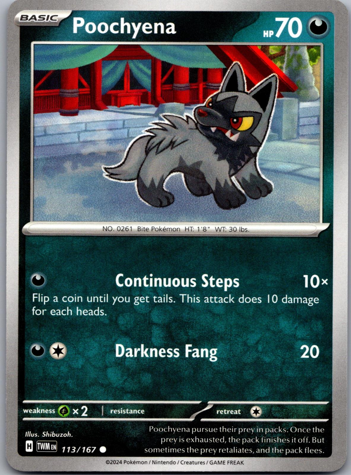Poochyena - 113/167 - - TWILIGHT MASQUERADE - Pokemon - Common | AA86-35