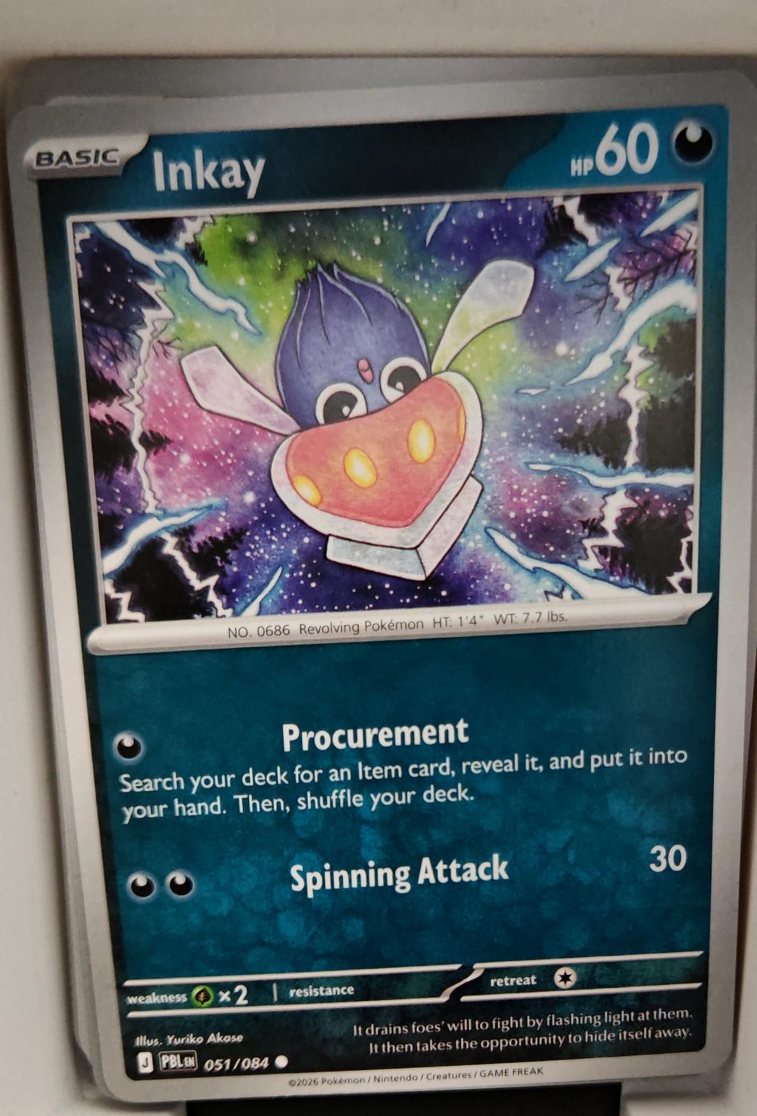 Inkay - 051/084 - - PITCH BLACK - Pokemon - Common | AA16-22