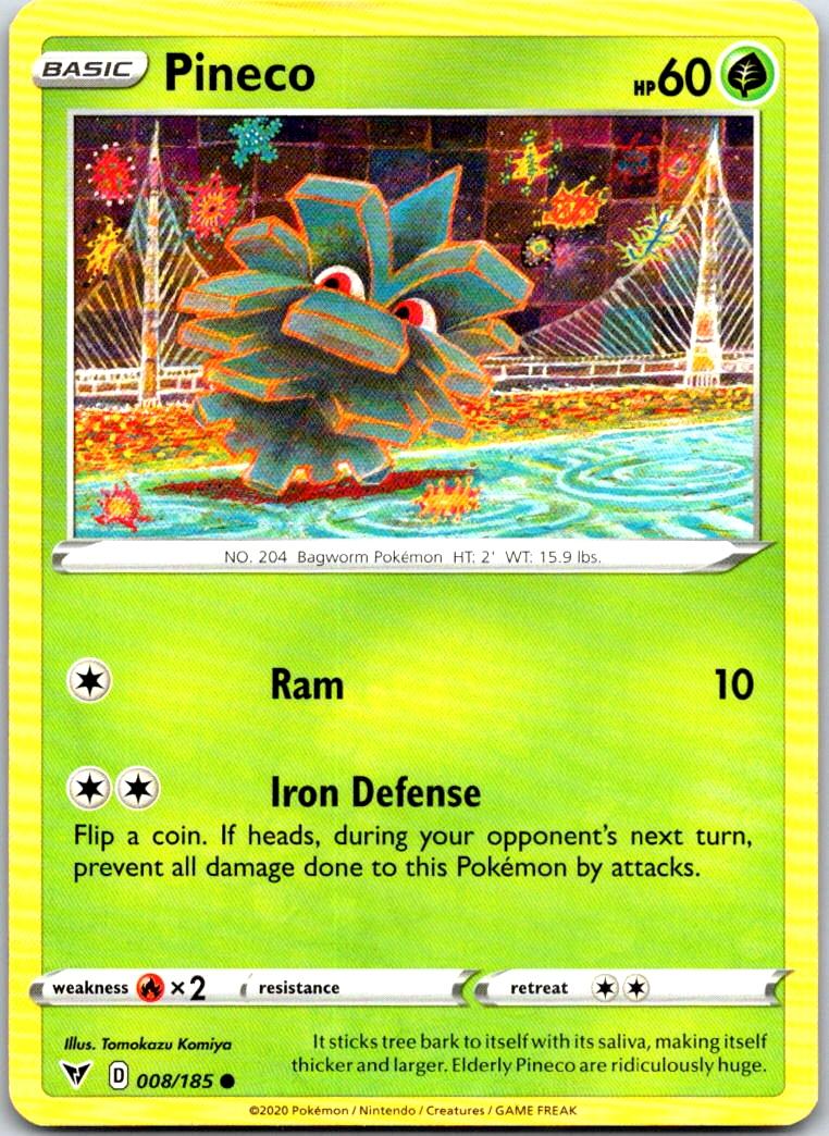 Pineco - 008/185 - - VIVID VOLTAGE - Pokemon - Common | AB11-43