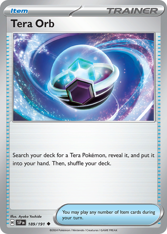 Tera Orb - 189/191 - - SURGING SPARKS - Pokemon - Uncommon | AA41-54