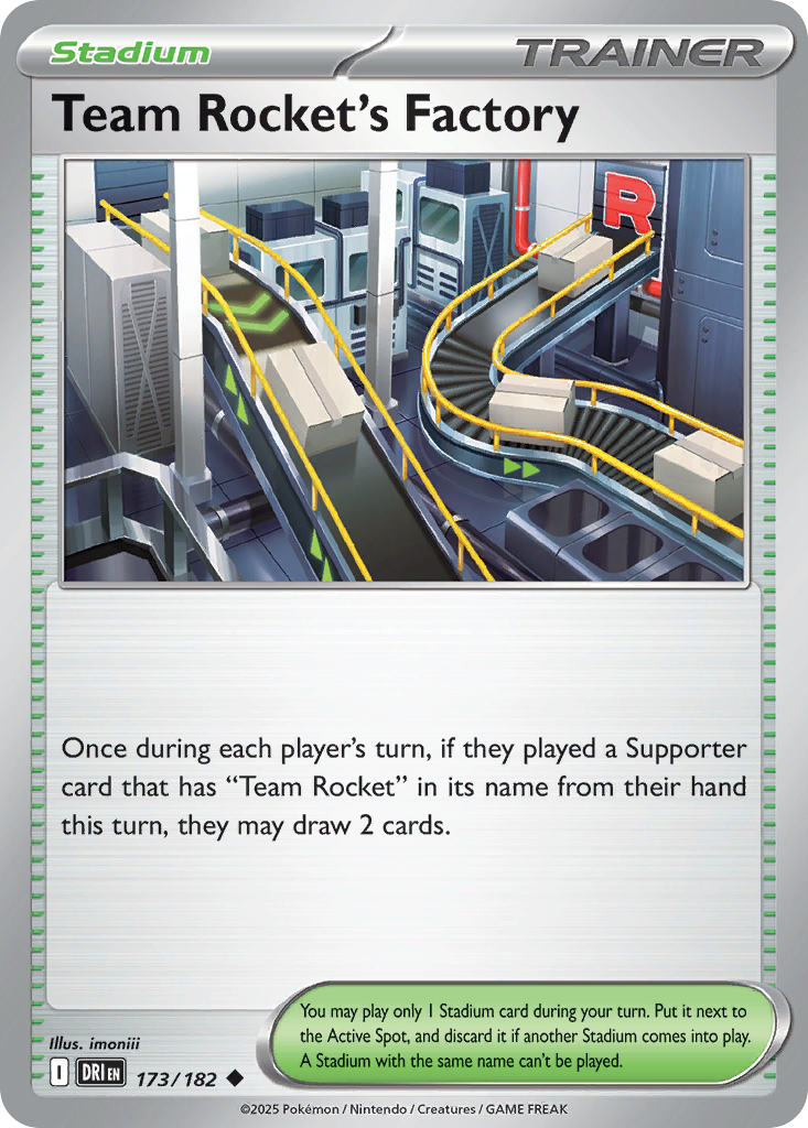 Team Rocket's Factory - 173/182 - - DESTINED RIVALS - Pokemon - | AA40-73
