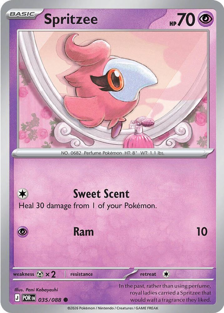 Spritzee - 035/088 - Reverse Holo - PERFECT ORDER - Pokemon - Common | AA18-98
