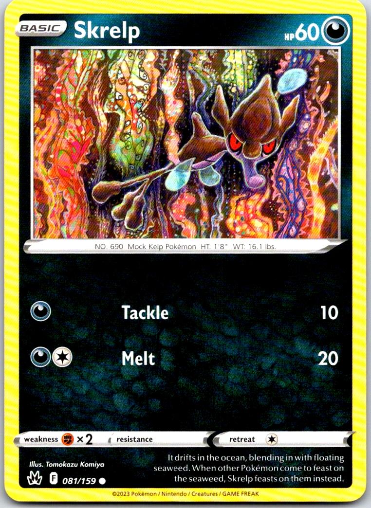 Skrelp - 081/159 - - CROWN ZENITH - Pokemon - Common | AA103-35