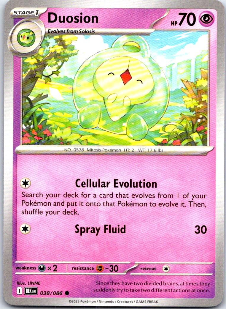Duosion - 038/086 - - BLACK BOLT - Pokemon - Common | AB70-44
