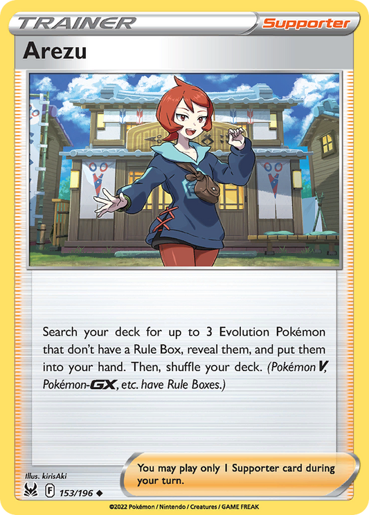Arezu - 153/196 - - LOST ORIGIN - Pokemon - Uncommon | AA44-98
