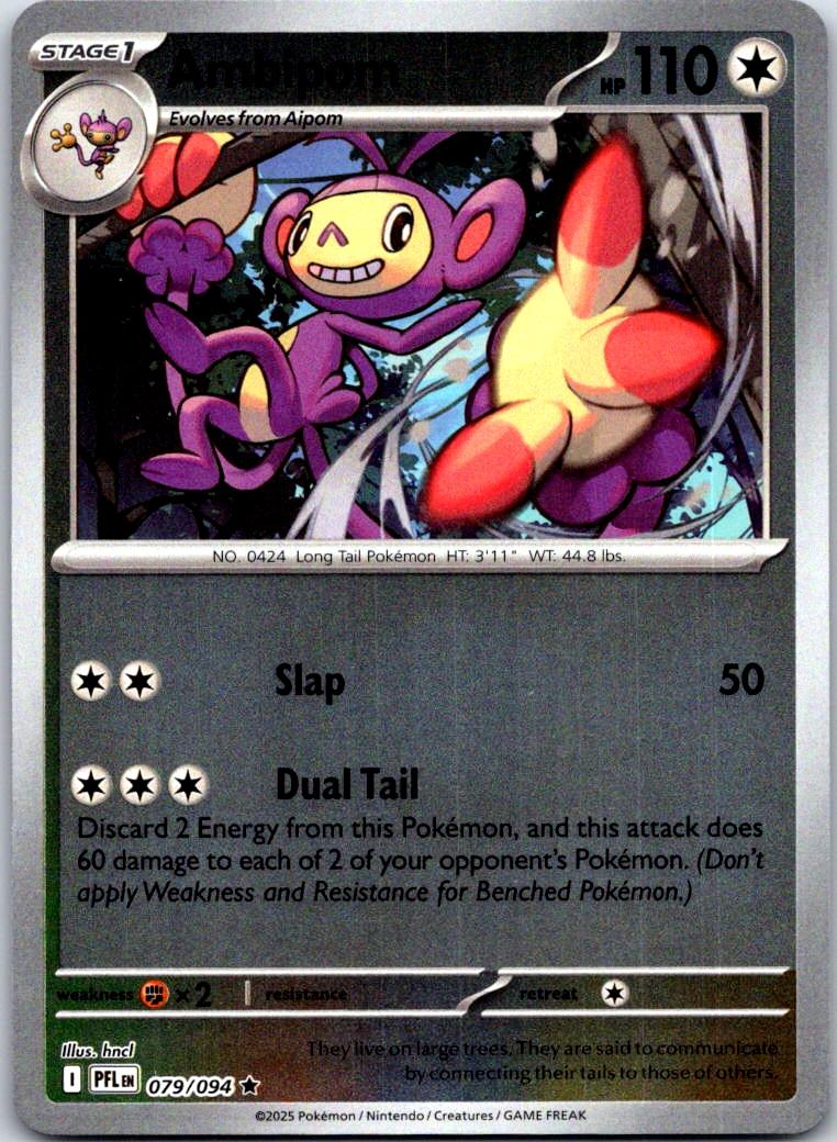 Ambipom - 079/094 - Reverse Holo - PHANTASMAL FLAMES - Pokemon - Rare | AA125-24