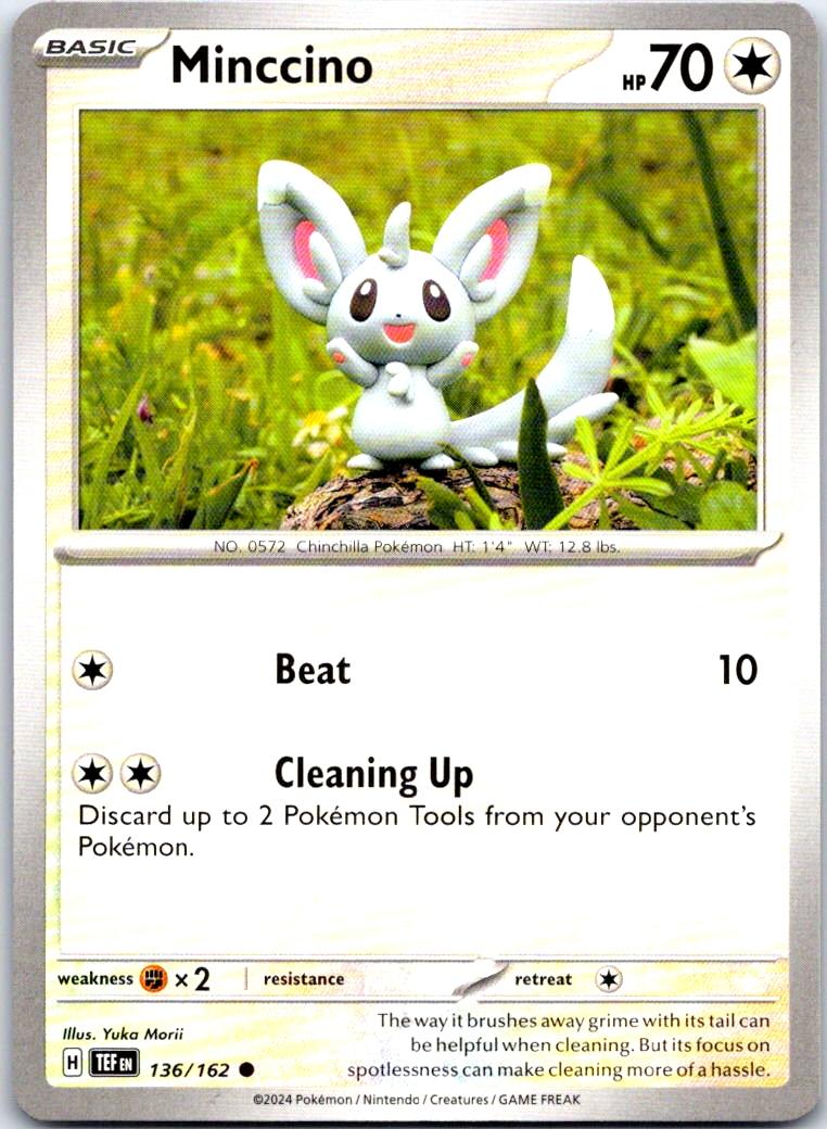 Minccino - 136/162 - - TEMPORAL FORCES - Pokemon - Common | AB26-1