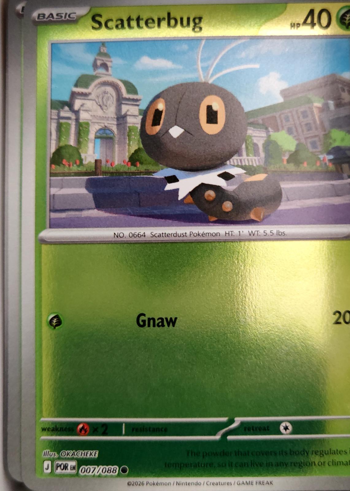 Scatterbug - 007/088 - Reverse Holo - PERFECT ORDER - Pokemon - Common | AA04-92