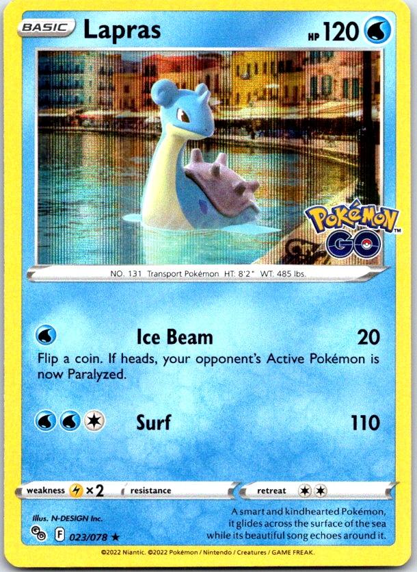 Lapras - 023/078 - Holo - POKEMON GO - Pokemon - Rare | AC12-36