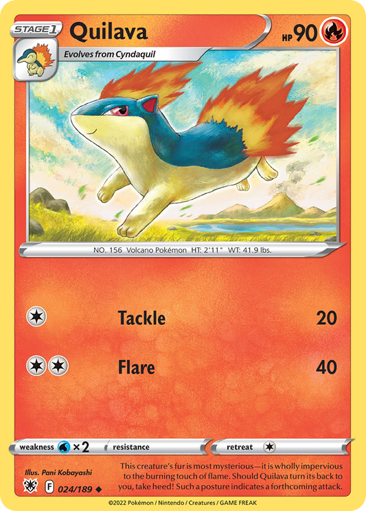 Quilava - 024/189 - - ASTRAL RADIANCE - Pokemon - Uncommon | AA89-34