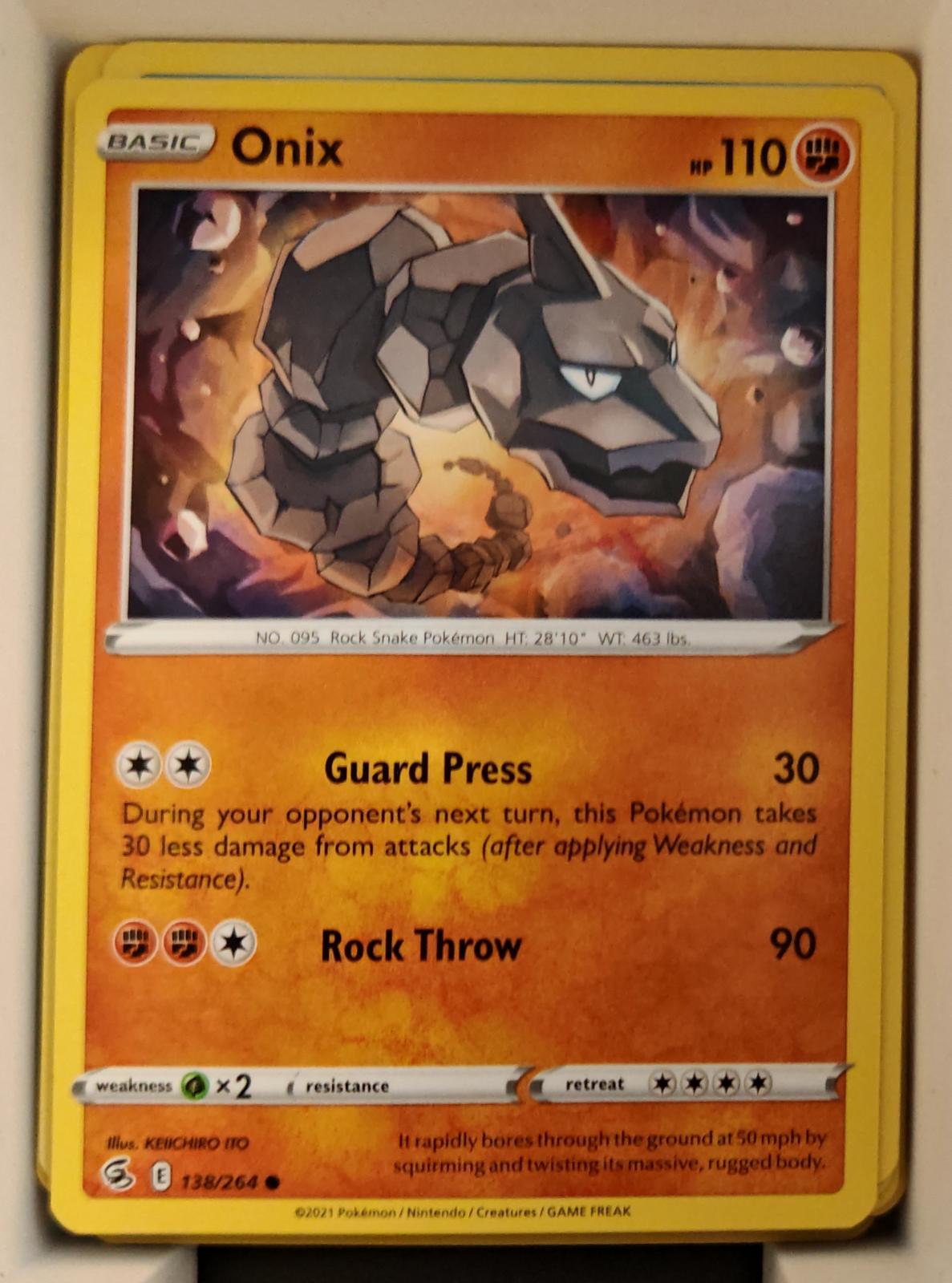 Onix - 138/264 - - FUSION STRIKE - Pokemon - Common | AA21-27