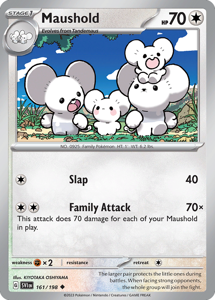 Maushold - 161/198 - - SCARLET & VIOLET - Pokemon - Uncommon | AA48-106