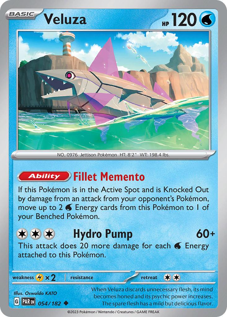 Veluza - 054/182 - - PARADOX RIFT - Pokemon - Uncommon | AA41-34