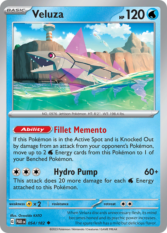 Veluza - 054/182 - - PARADOX RIFT - Pokemon - Uncommon | AA41-34