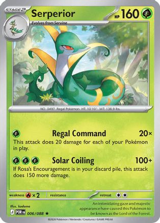 Serperior - 006/088 - Holo - PERFECT ORDER - Pokemon - Rare | AA06-52