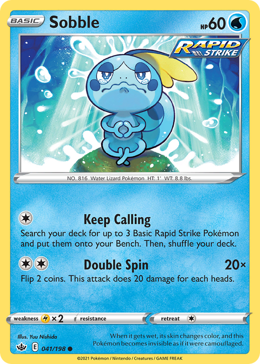 Sobble - 041/198 - Reverse Holo - CHILLING REIGN - Pokemon - Common | AA22-18
