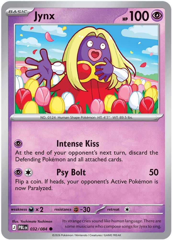 Jynx - 032/084 - Reverse Holo - PITCH BLACK - Pokemon - Common | AA72-1